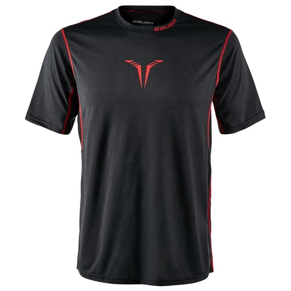 Hockey T-shirt BAUER CORE SS HYBRID S-17 SR-BLK 3 Hockey T-shirt BAUER CORE SS HYBRID S-17 SR-BLK