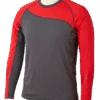 Hockey T-shirt BAUER S19 BAUER PRO LS BL TOP YTH-DGY/RED -Shop Hockey hockey t shirt bauer s19 bauer pro ls bl top yth dgy red